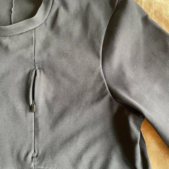 Lululemon Sojourn Long Sleeve Crew Neck Sweater Warpstreme, Men Size S, Black - Picture 3 of 8